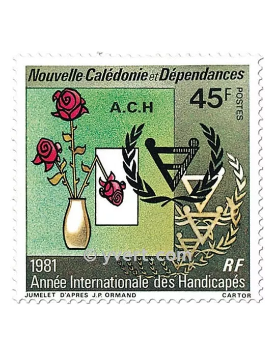 n° 451 - Timbre Nelle-Calédonie Poste