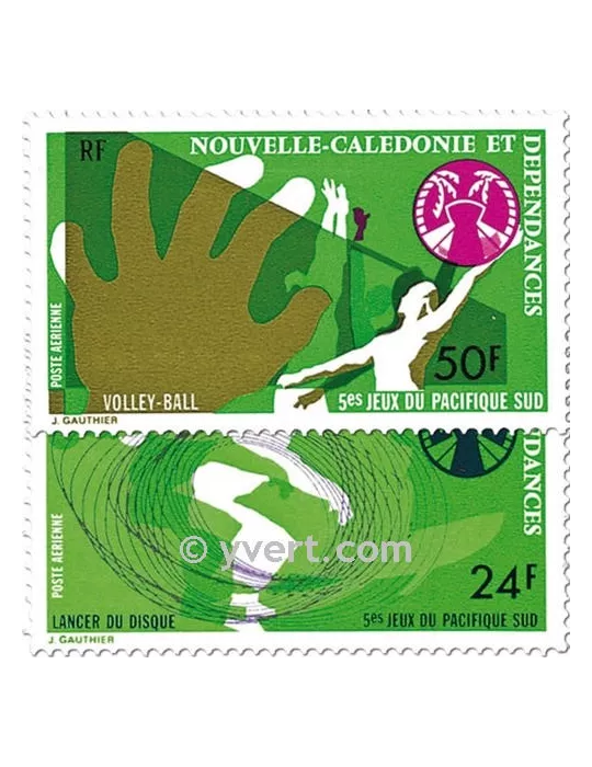 n° 167/168 - Timbre Nelle-Calédonie Poste aérienne