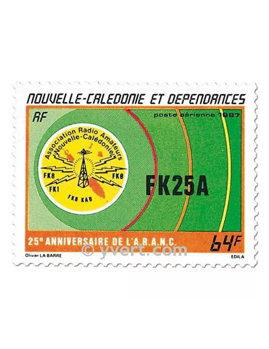 n° 254 - Timbre Nelle-Calédonie Poste aérienne