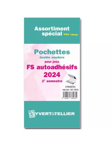 Assortiment de pochettes (double soudure) : 2024 -1e sem. (Jeux Autoadhésifs)