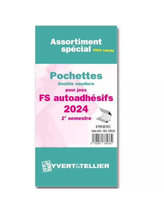 Assortiment de pochettes (double soudure) : 2024 -1e sem. (Jeux Autoadhésifs)