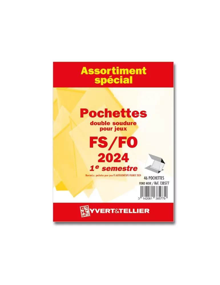 Assortiment de pochettes (double soudure) : 2024-1er semestre