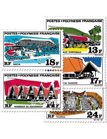 n° 72/76 - Timbre Polynésie Poste 2