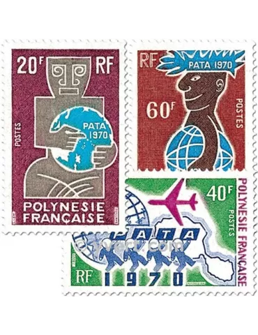 n° 77/79 - Timbre Polynésie Poste 2