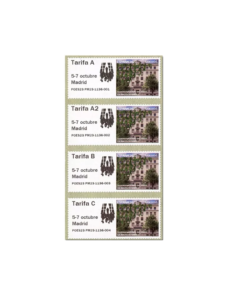n° 201a - Timbre ESPAGNE Timbres de distributeurs