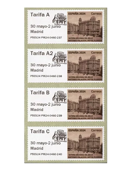 n° 207a - Timbre ESPAGNE Timbres de distributeurs
