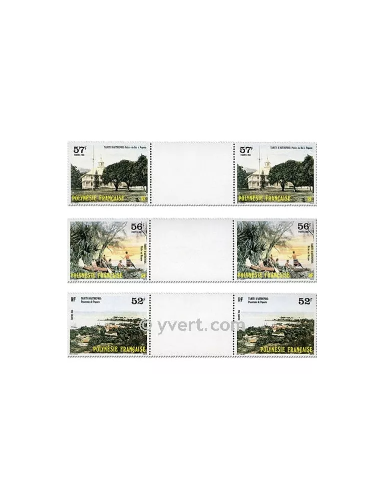 n° 256A/258A - Timbre Polynésie Poste