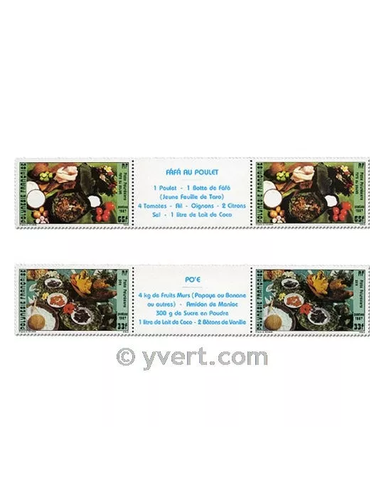 n° 278A/279A - Timbre Polynésie Poste