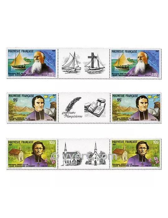 n° 292A/294A - Timbre Polynésie Poste
