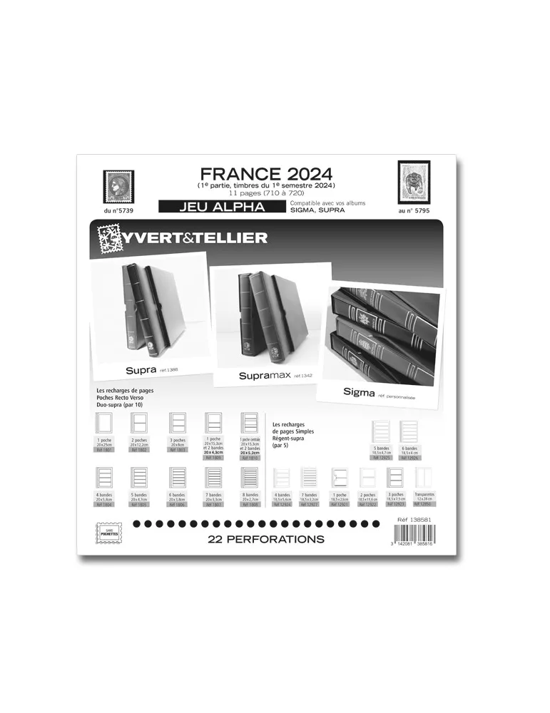 FRANCE ALPHA : 2024 - 1ER SEMESTRE (JEUX SANS POCHETTES)