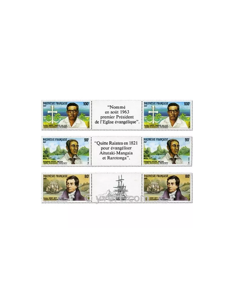 n° 318A/320A - Timbre Polynésie Poste