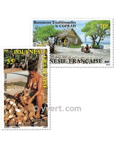 n° 326/327 - Timbre Polynésie Poste 2