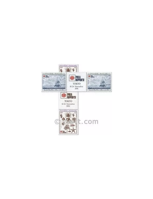 n° 393A/394A - Timbre Polynésie Poste