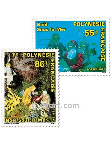 n° 396/398 - Timbre Polynésie Poste 2