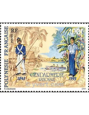 n° 443 - Timbre Polynésie Poste 2