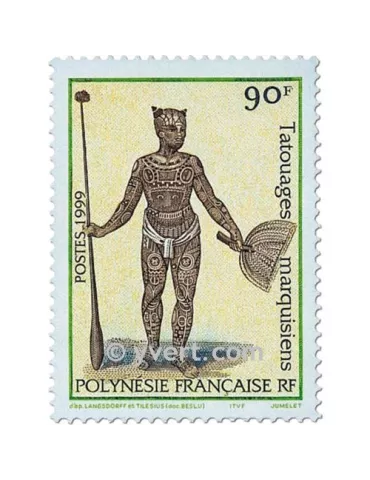 n° 584/585 - Timbre Polynésie Poste 2