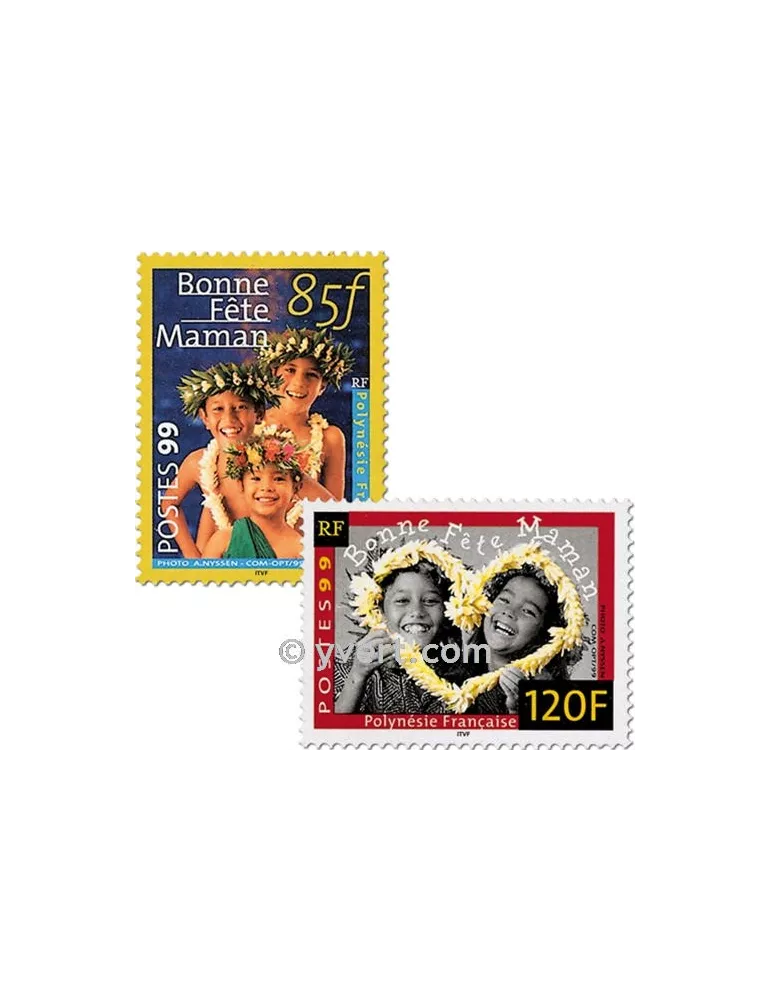 n° 586/587 - Timbre Polynésie Poste