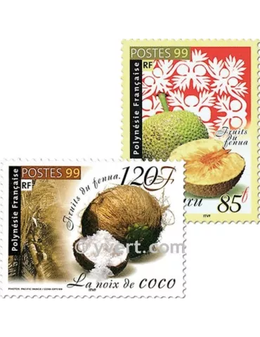 n° 588/589 - Timbre Polynésie Poste 2