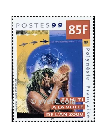 n° 608 - Timbre Polynésie Poste 2