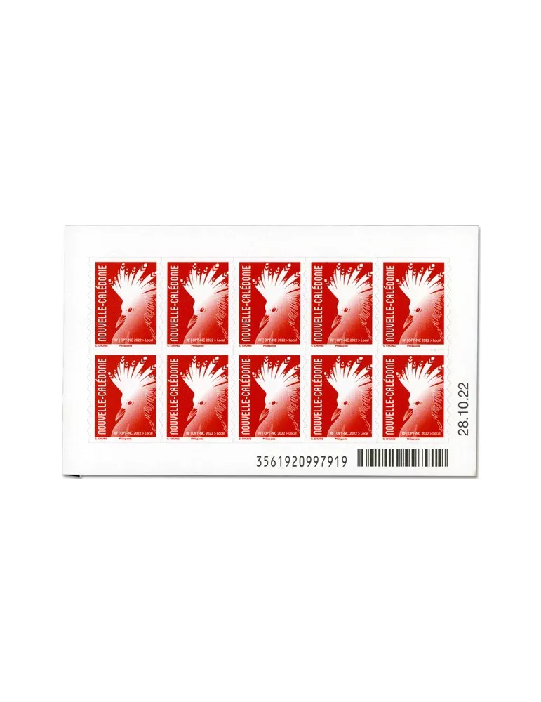 n° C1435 - Timbre Nlle Calédonie Poste (Carnet Cagou Type Chung 2022)