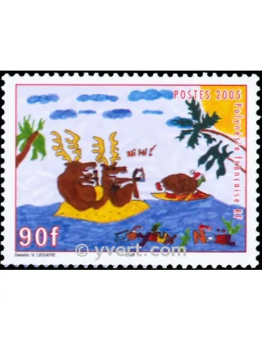 n° 760 - Timbre Polynésie Poste 2