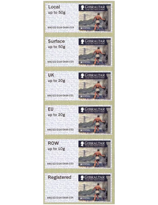 n° 117 - Timbre GIBRALTAR Timbres de distributeurs (EUROPA)