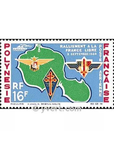 n° 8 - Timbre Polynésie Poste aérienne 2