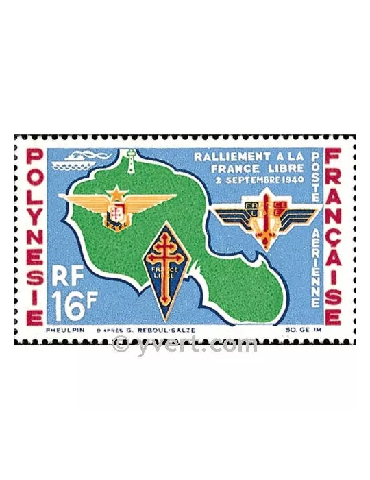 n° 8 - Timbre Polynésie Poste aérienne