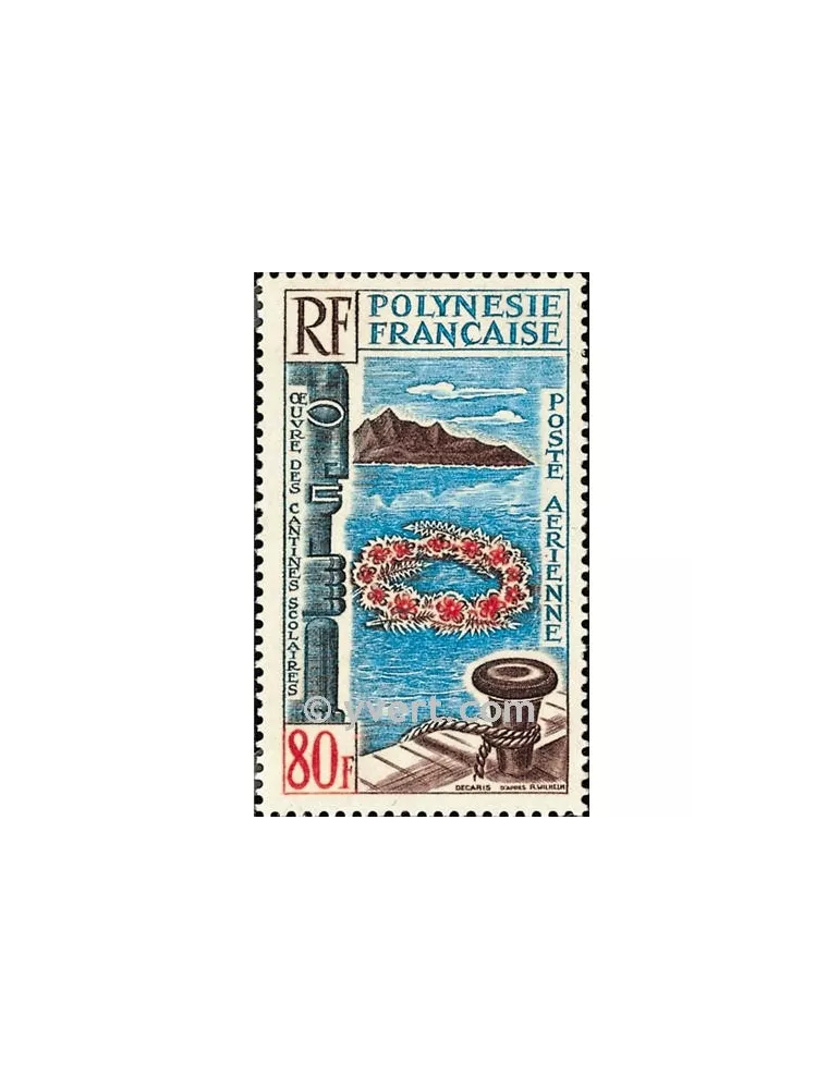 n° 15 - Timbre Polynésie Poste aérienne