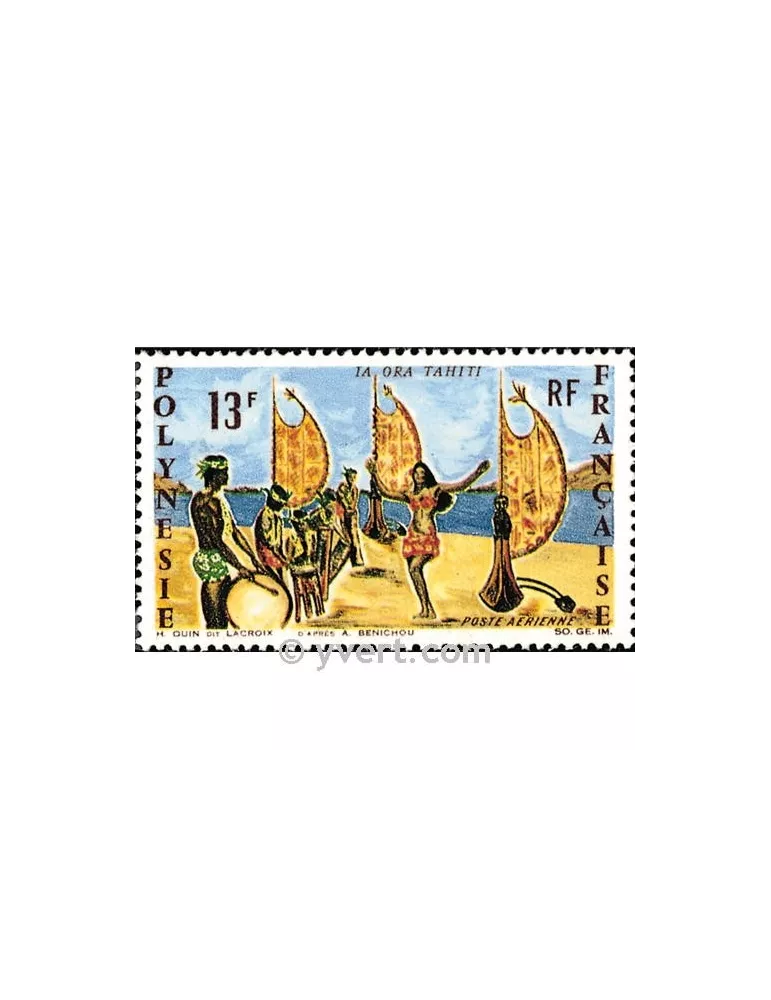 n° 21 - Timbre Polynésie Poste aérienne