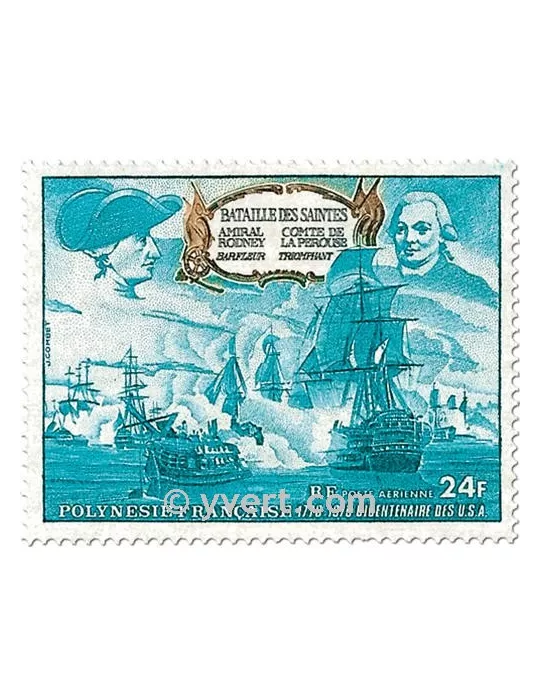 n° 104/105 - Timbre Polynésie Poste aérienne