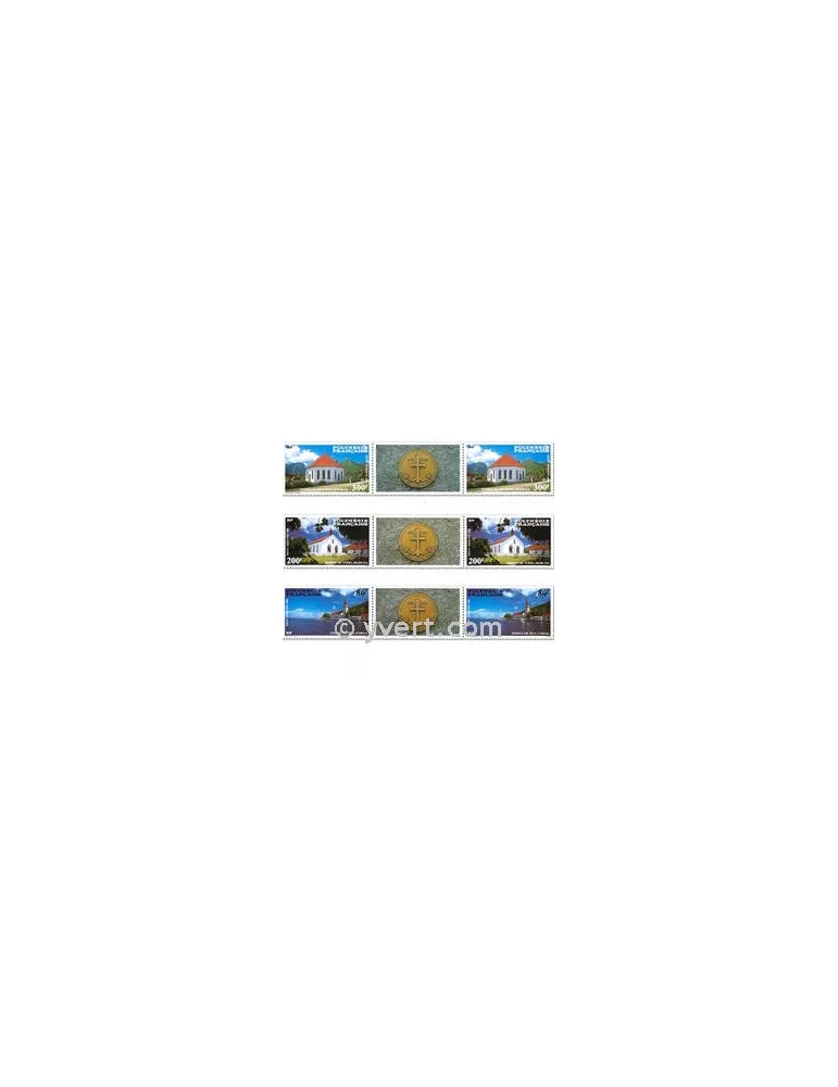 n° 193A/195A - Timbre Polynésie Poste aérienne