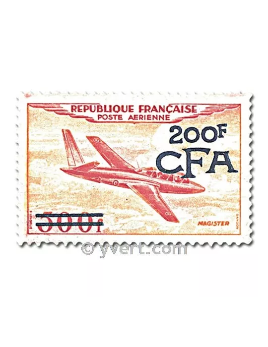 n° 52/55 - Timbre Réunion Poste aérienne