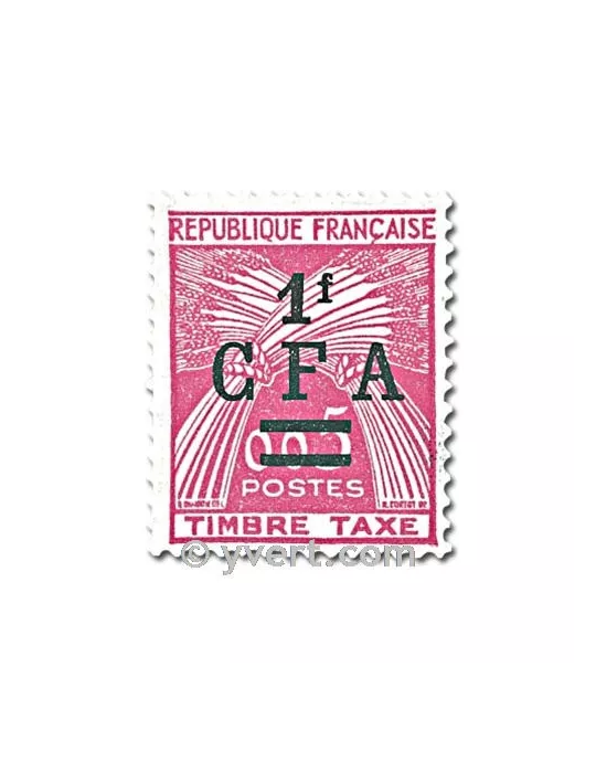 n° 45/47 - Timbre Réunion Taxe