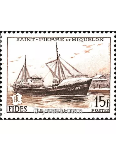 n° 352 - Timbre Saint-Pierre et Miquelon Poste 2