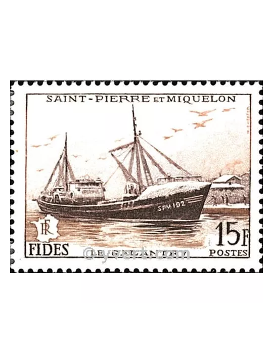n° 352 - Timbre Saint-Pierre et Miquelon Poste