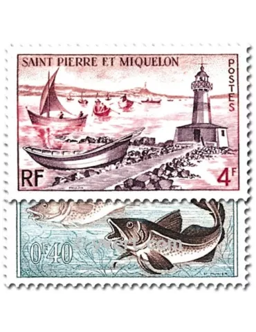 n° 353/357 - Timbre Saint-Pierre et Miquelon Poste 2