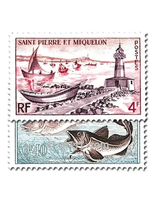 n° 353/357 - Timbre Saint-Pierre et Miquelon Poste