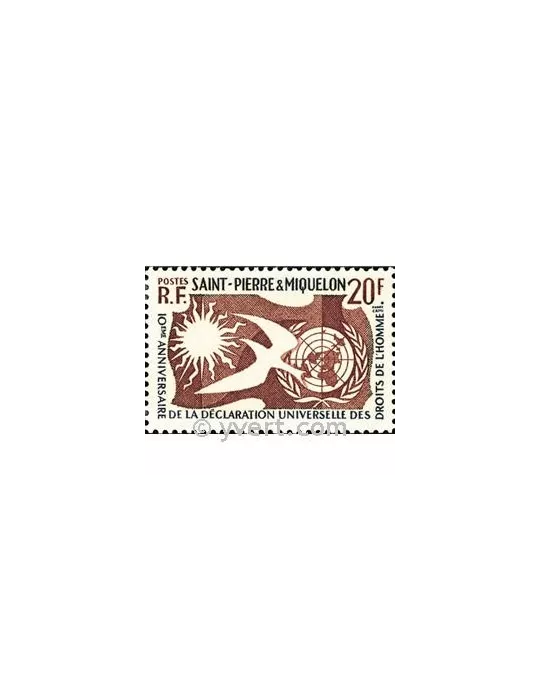 n° 358 - Timbre Saint-Pierre et Miquelon Poste