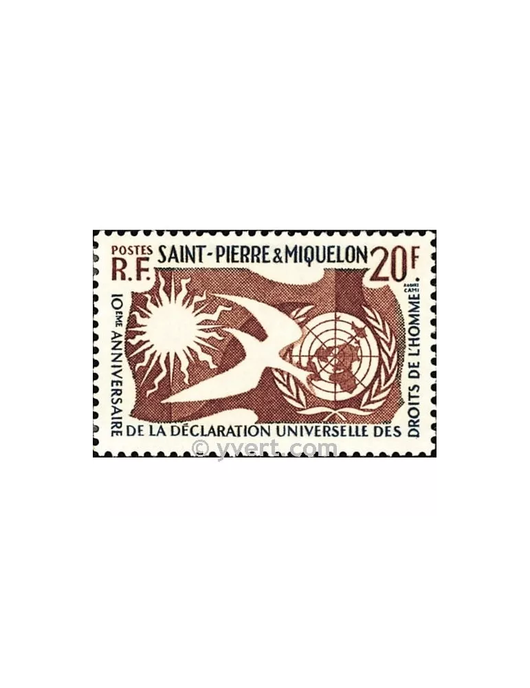 n° 358 - Timbre Saint-Pierre et Miquelon Poste