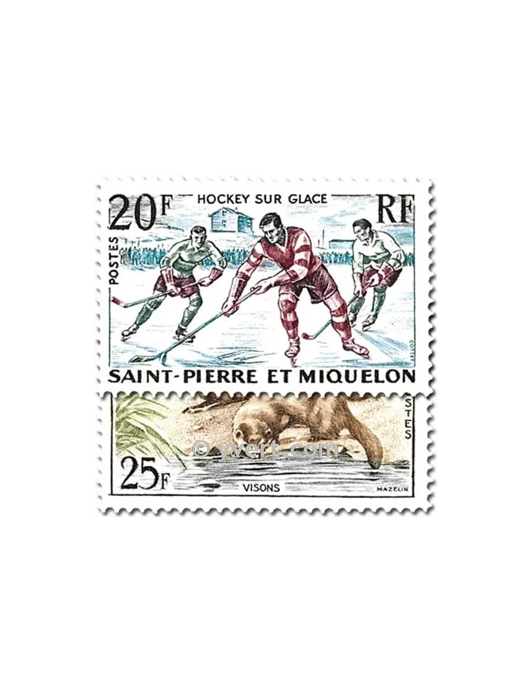 n° 360/361 - Timbre Saint-Pierre et Miquelon Poste