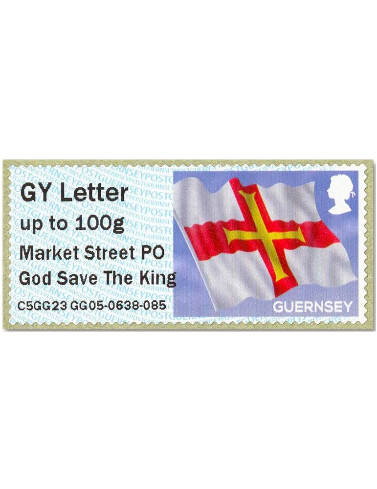 n° 112 - Timbre GUERNESEY Timbres de distributeurs