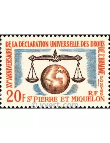 n° 370 - Timbre Saint-Pierre et Miquelon Poste 2