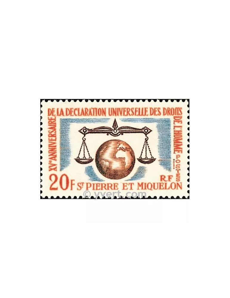 n° 370 - Timbre Saint-Pierre et Miquelon Poste