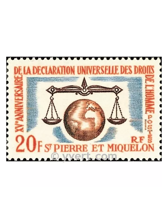 n° 370 - Timbre Saint-Pierre et Miquelon Poste