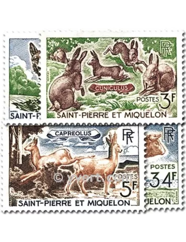 n° 372/375 - Timbre Saint-Pierre et Miquelon Poste 2