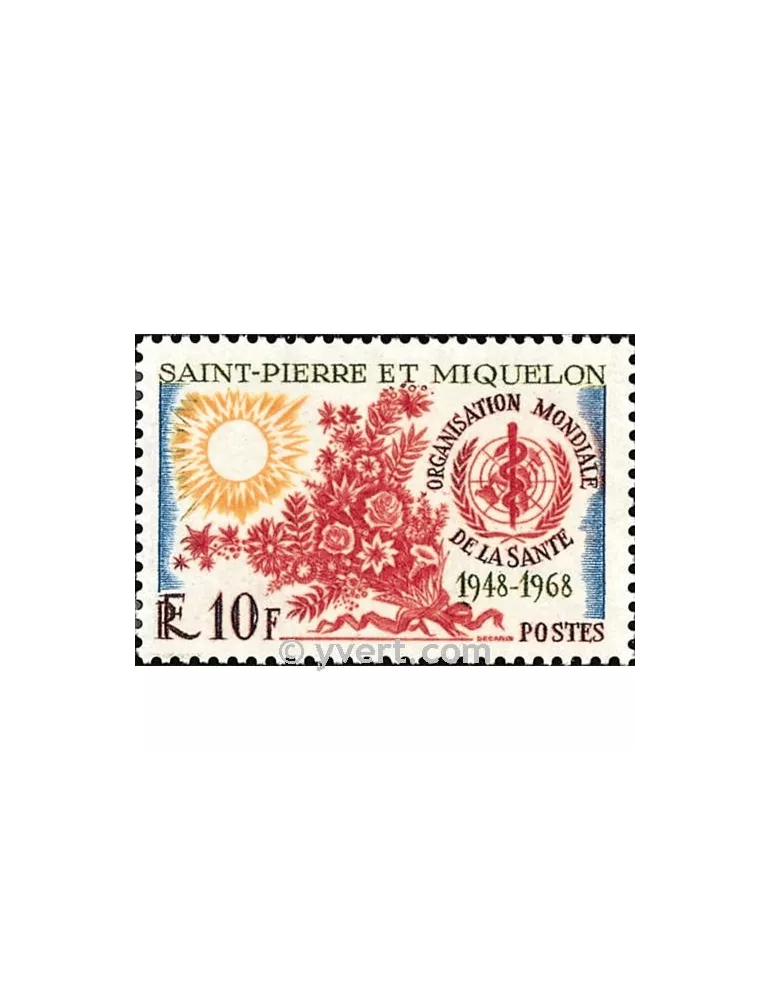 n° 379 - Timbre Saint-Pierre et Miquelon Poste