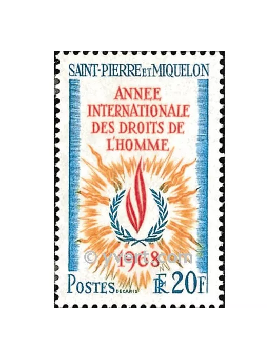 n° 384 - Timbre Saint-Pierre et Miquelon Poste