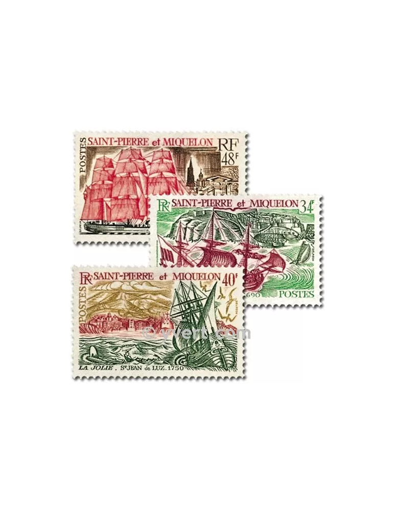 n° 395/397 - Timbre Saint-Pierre et Miquelon Poste