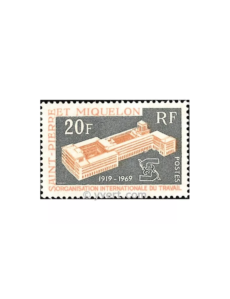 n° 398 - Timbre Saint-Pierre et Miquelon Poste